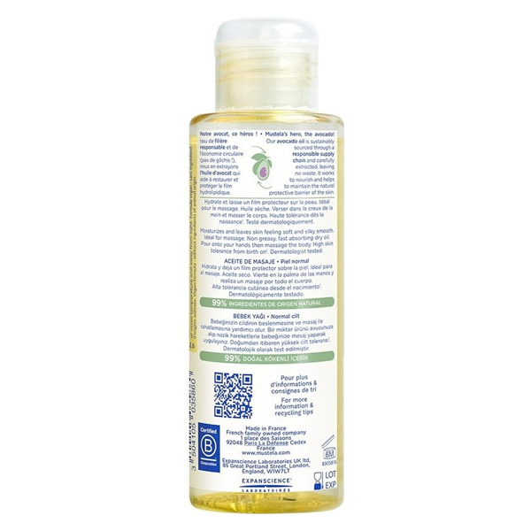 روغن ماساژ کودک 100 میلی لیتر موستلا