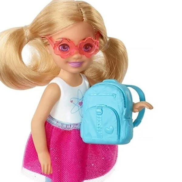 عروسک بچه باربی مدل Barbie Travel ​Chelsea کد FWV20