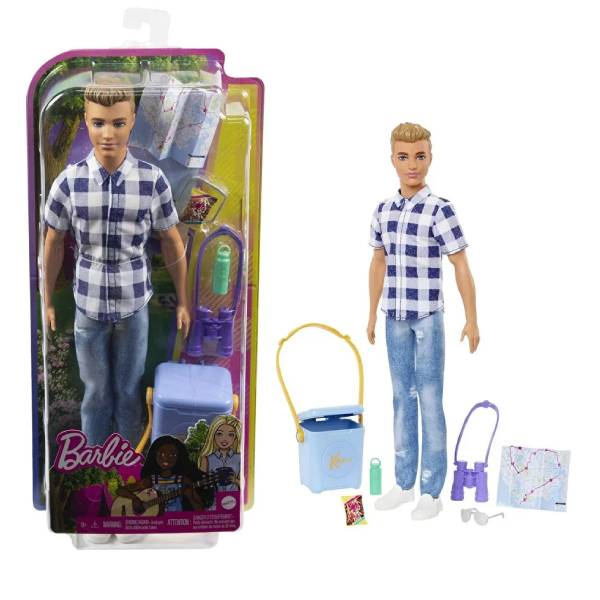 عروسک باربی مرد کمپ باز مدل Barbie Goes Camping Playset کد HHR66
