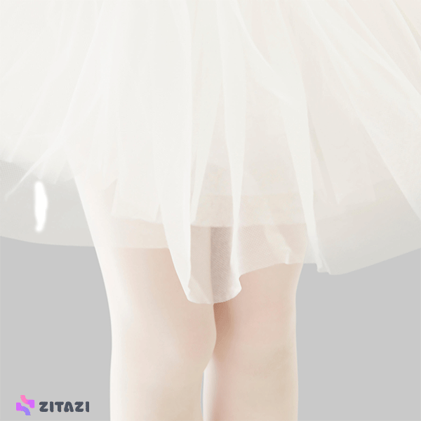 دامن دخترانه باله مدل STAREVER Kids White Short Tutu