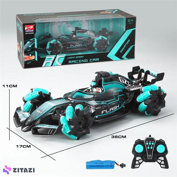 ماشین بازی کنترلی مدل دودزا مدل Light Spray Racing Car