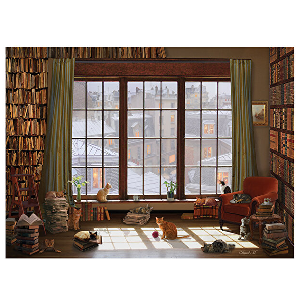 پازل 1000 تکه آناتولین طرح Window Cats کد 1065