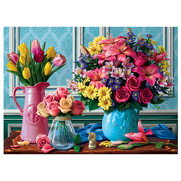 پازل 1000 تکه آناتولین طرح Colorful Bouquets کد 1130
