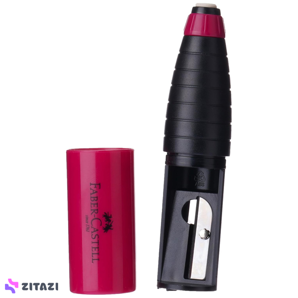 پاک‌کن و مدادتراش فابرکاستل Faber Castell قرمز