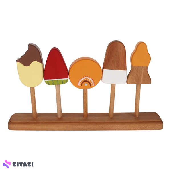 اسباب بازی چوبی کالرمو مدل بستنی کد 02