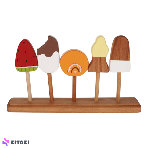 اسباب بازی چوبی کالرمو مدل بستنی کد 04