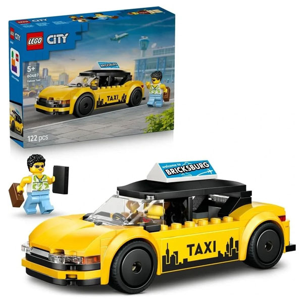 لگو سری سیتی مدل Yellow Taxi کد 60487