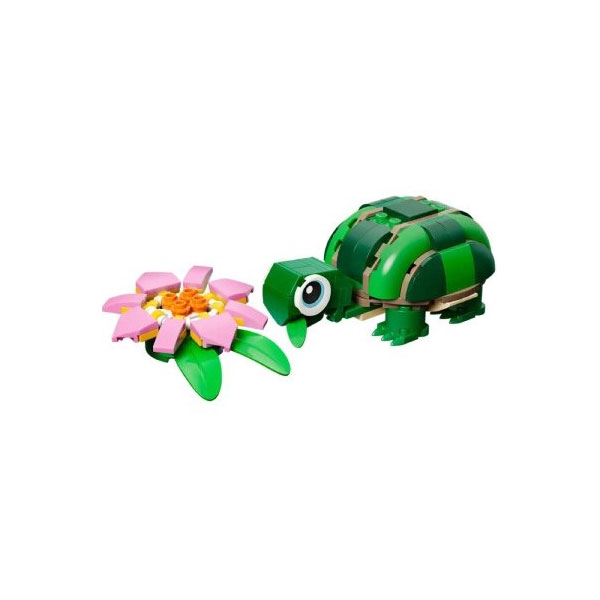 لگو سری کریتور مدل Turtle with a Water Lily Flower کد 31377