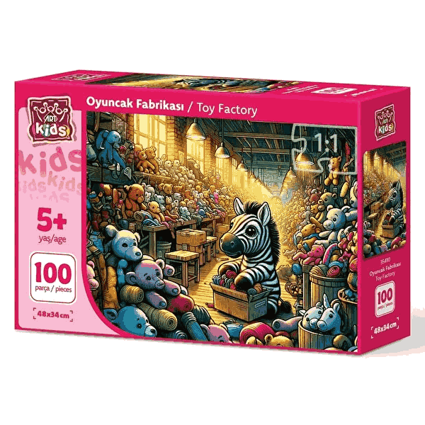 پازل 100 تکه آرت پازل مدل Toy Factory کد 35410