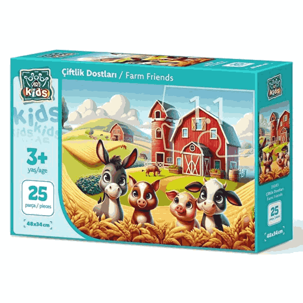 پازل 25 تکه آرت پازل مدل Farm Friends کد 35043