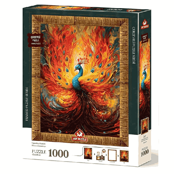 پازل 1000 تکه آرت پازل مدل Legendary Peacock کد 5670