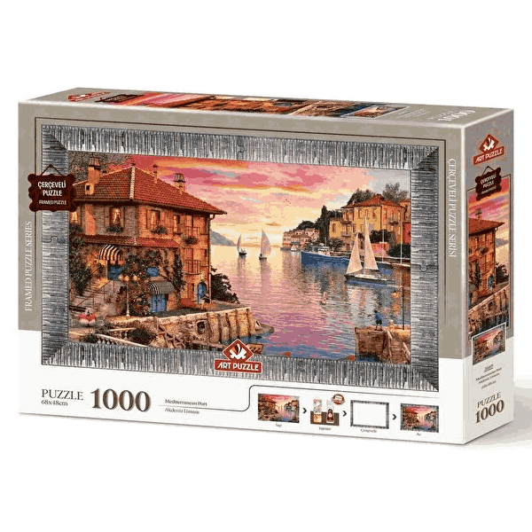 پازل 1000 تکه آرت پازل مدل Mediterranean Port کد 5669