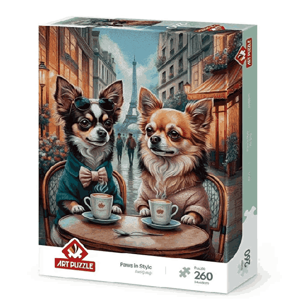 پازل 260 تکه آرت پازل مدل Paws in Style کد 40271