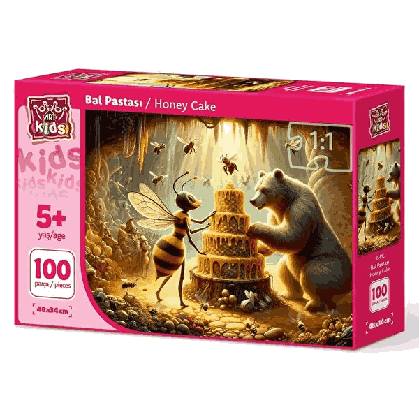 پازل 100 تکه آرت پازل مدل Honey Cake کد 35415