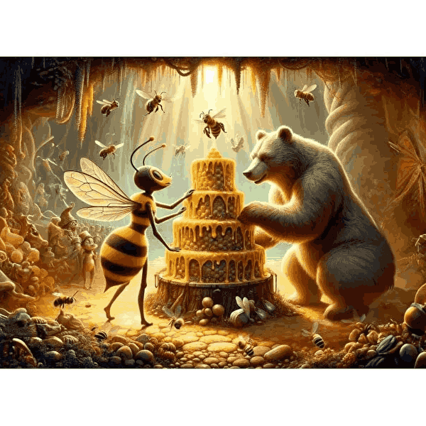پازل 100 تکه آرت پازل مدل Honey Cake کد 35415