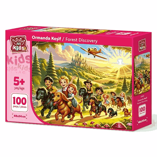 پازل 100 تکه آرت پازل مدل Forest Discovery کد 35413