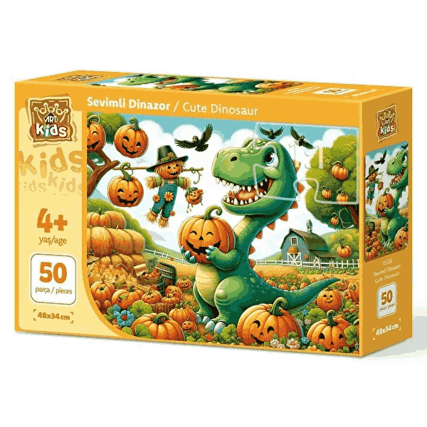 پازل 50 تکه آرت پازل مدل Cute Dinosaur کد 35328