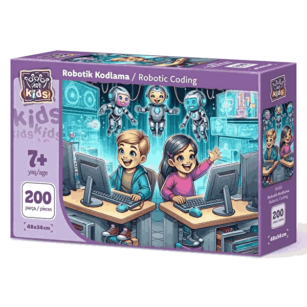 پازل 200 تکه آرت پازل مدل Robotic Coding کد 35543