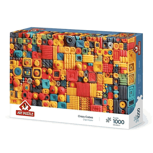 پازل 1000 تکه آرت پازل مدل Crazy Cubes کد 41037