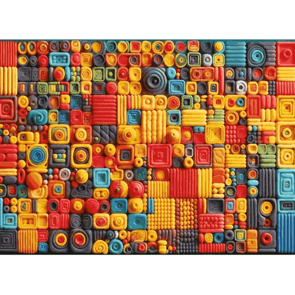 پازل 1000 تکه آرت پازل مدل Crazy Cubes کد 41037