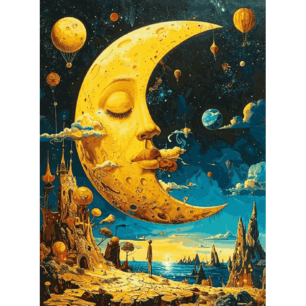 پازل 1000 تکه آرت پازل مدل Dream of the Moon کد 41026