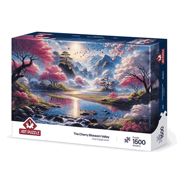 پازل 1500 تکه آرت پازل مدل The Cherry Blossom Valley کد 41551