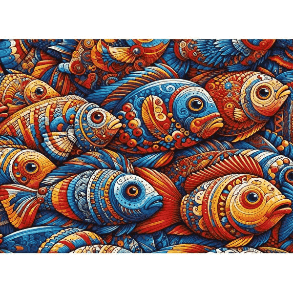 پازل 1000 تکه آرت پازل مدل Mosaic Fish کد 41035