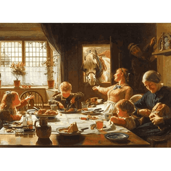 پازل 1000 تکه آرت پازل مدل A Member of the Family 1880 کد 41046