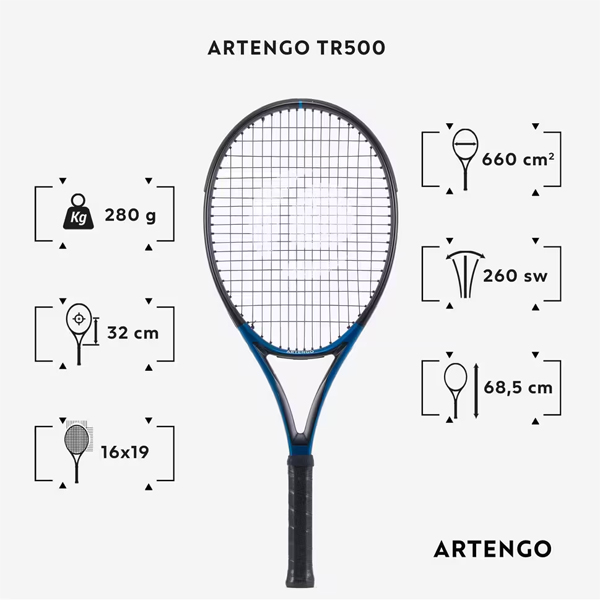 راکت تنیس آرتنگو مدل TR500