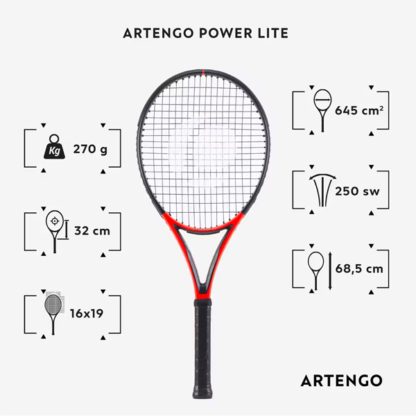 راکت تنیس آرتنگو مدل TR990 POWER LITE