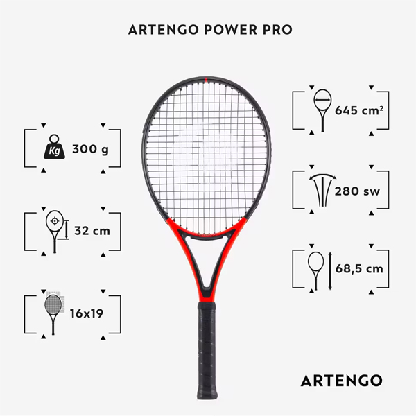 راکت تنیس آرتنگو مدل TR990 Power Pro