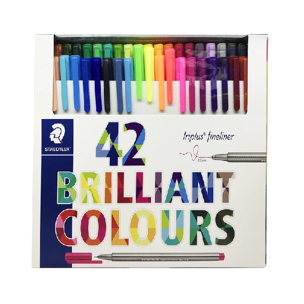 ماژیک 42 رنگ استدلر مدل Triplus Fineliner